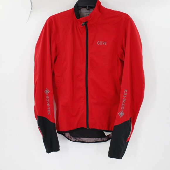 Gore Bike Wear C5 Gore-Tex Active Jacket Men's XS MTB Urban Cycling Black red - Picture 1 of 14